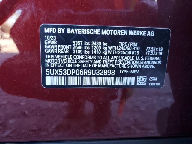 VIN 5UX53DP06R9U32898 2024 BMW X3 no.14