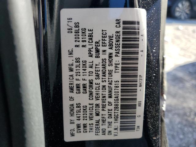 2016 HONDA ACCORD EXL - 1HGCT2B80GA007815