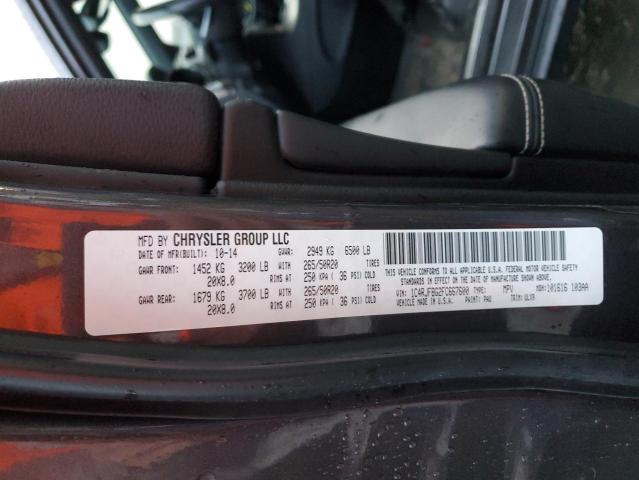 2015 JEEP GRAND CHER - 1C4RJFBG2FC667600