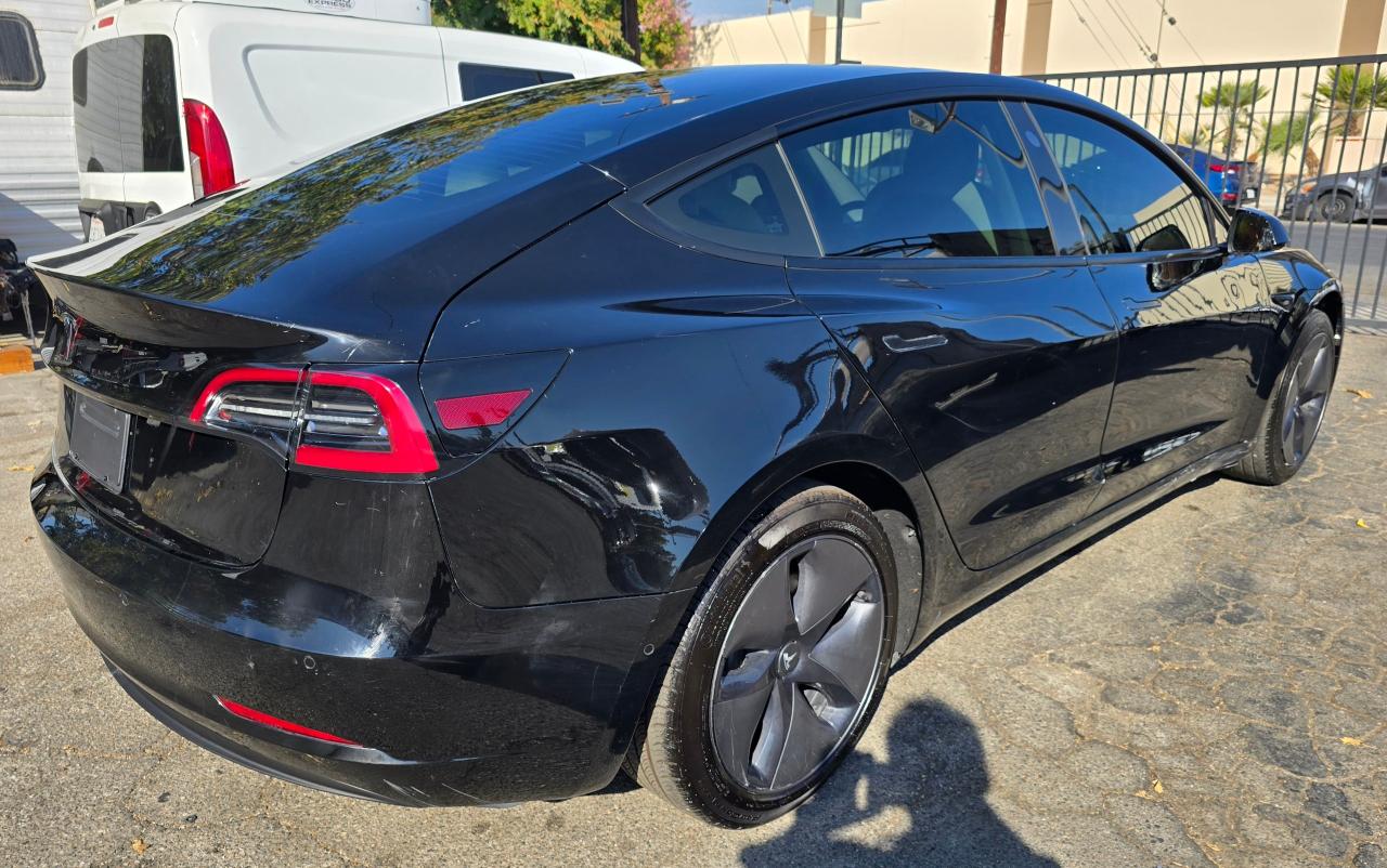 Lot #2976360998 2021 TESLA MODEL 3