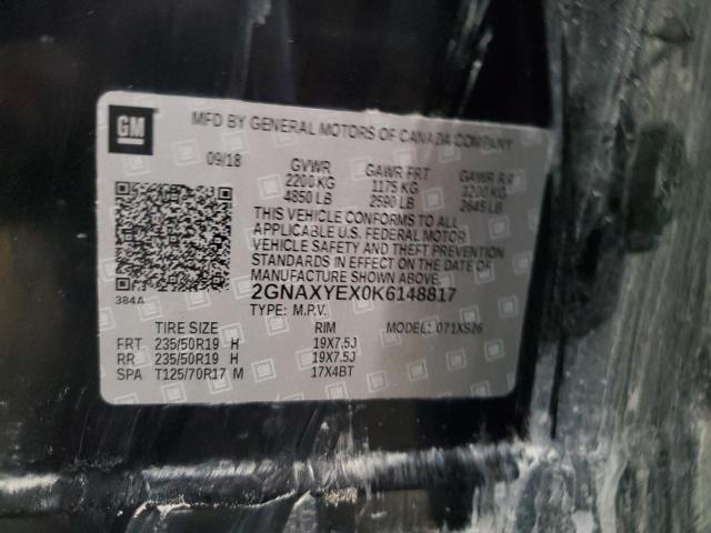 2019 CHEVROLET EQUINOX PR - 2GNAXYEX0K6148817