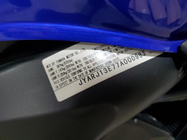 2007 YAMAHA FZ6 SHG JYARJ13E77A000983