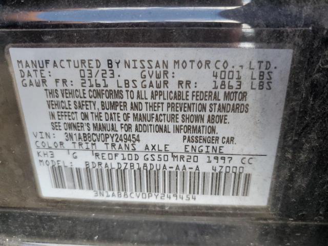 VIN 3N1AB8CV0PY249454 2023 Nissan Sentra, SV no.12