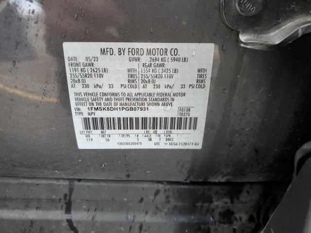 2023 FORD EXPLORER X - 1FMSK8DH1PGB07931