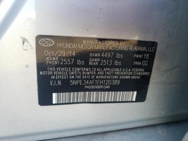 2015 HYUNDAI SONATA SPO - 5NPE34AF1FH120389