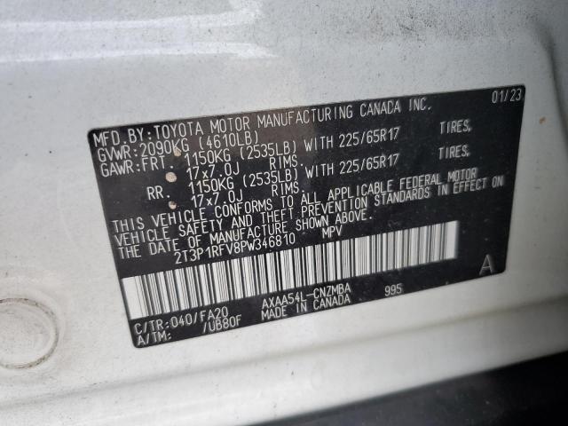 VIN 2T3P1RFV8PW346810 2023 TOYOTA RAV4 no.13