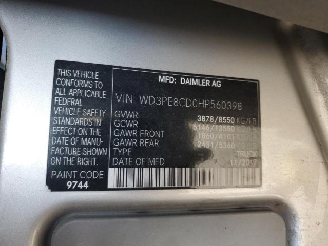 VIN WD3PE8CD0HP560398 2017 MERCEDES-BENZ SPRINTER no.13