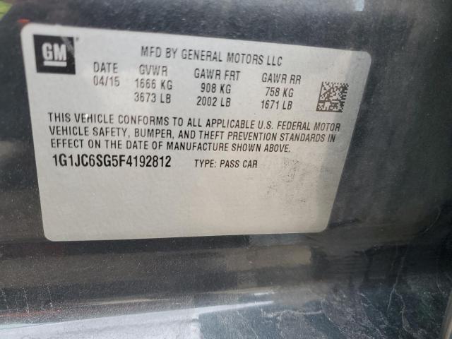 2015 CHEVROLET SONIC LT - 1G1JC6SG5F4192812