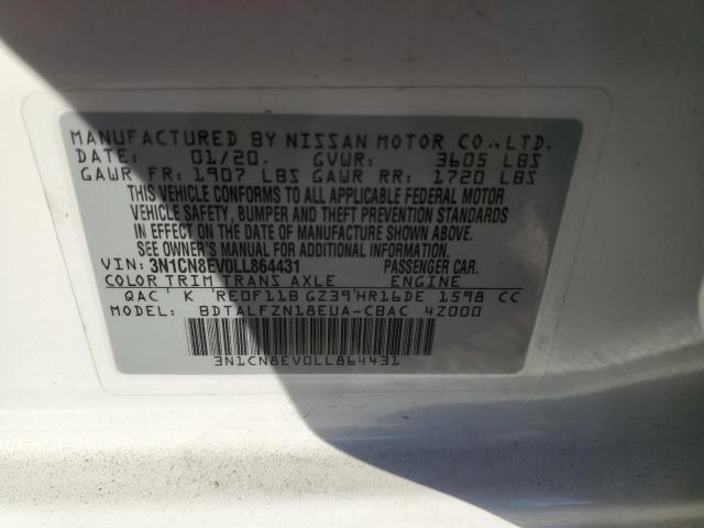 VIN 3N1CN8EV0LL864431 2020 NISSAN VERSA no.12