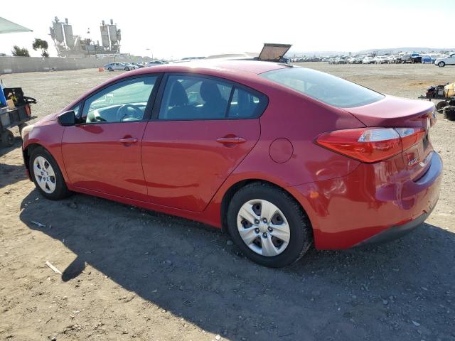 KIA FORTE LX 2016 red sedan 4d gas KNAFK4A60G5613289 photo #3