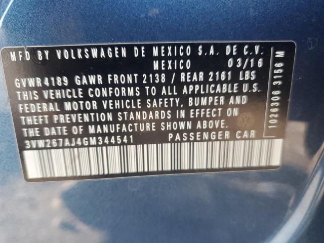 2016 VOLKSWAGEN JETTA S - 3VW267AJ4GM344541