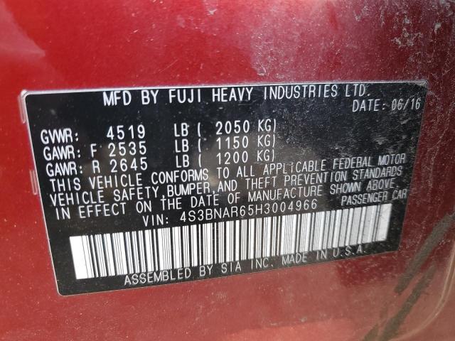 2017 SUBARU LEGACY SPO - 4S3BNAR65H3004966