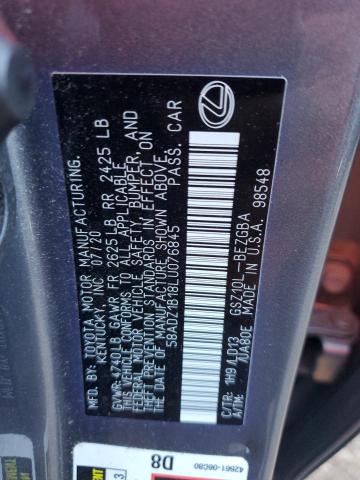 2020 LEXUS ES 350 - 58ADZ1B18LU076845