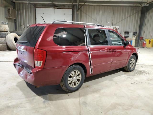 KIA SEDONA EX 2012 red  gas KNDMG4C78C6447822 photo #4