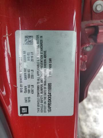2016 BUICK VERANO CON 1G4PR5SKXG4116885