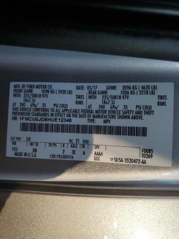 2017 FORD ESCAPE TIT - 1FMCU0JD8HUE12346