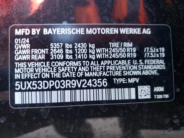 VIN 5UX53DP03R9V24356 2024 BMW X3 no.13