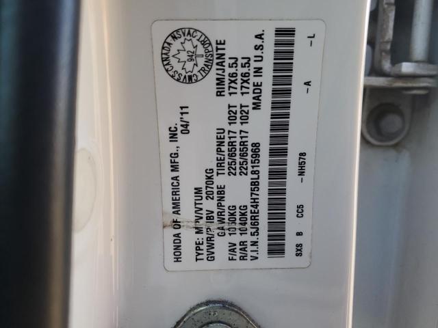 5J6RE4H75BL815968 2011 HONDA CRV