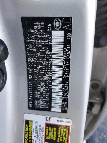 VIN 2T1BU4EE5DC083963 2013 TOYOTA COROLLA no.12