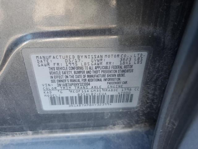 2017 NISSAN SENTRA S - 3N1AB7AP8HY323994