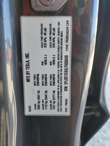 2020 TESLA MODEL 3 - 5YJ3E1EA3LF658049