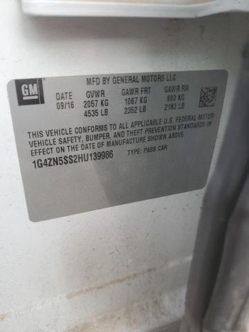 2017 BUICK LACROSSE P - 1G4ZN5SS2HU139986