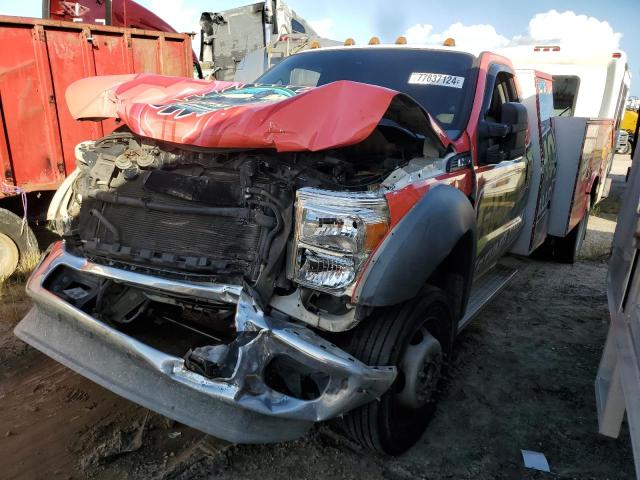 FORD F550 SUPER 2012 red chassis diesel 1FDUF5GT4CEA83349 photo #1