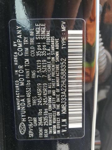 2017 HYUNDAI TUCSON LIM - KM8J33A22HU588352