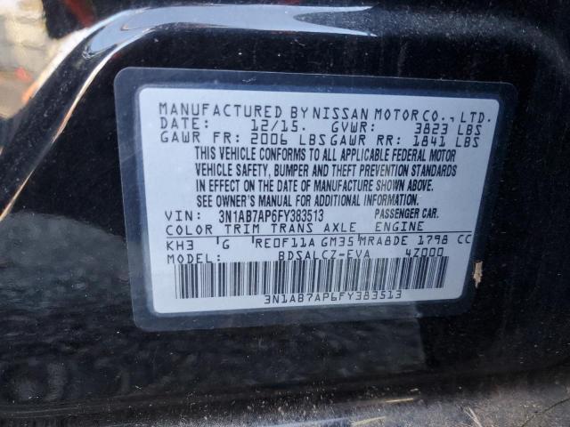 VIN 3N1AB7AP6FY383513 2015 Nissan Sentra, S no.12