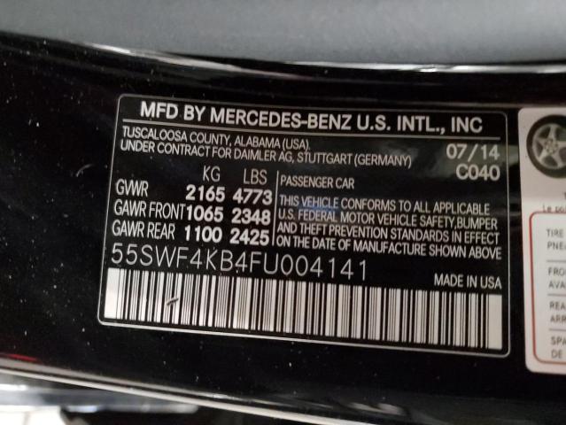 VIN 55SWF4KB4FU004141 2015 MERCEDES-BENZ C-CLASS no.12