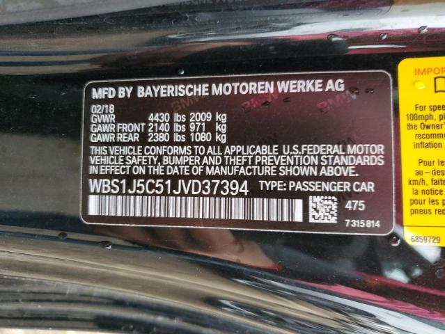 2018 BMW M2 - WBS1J5C51JVD37394
