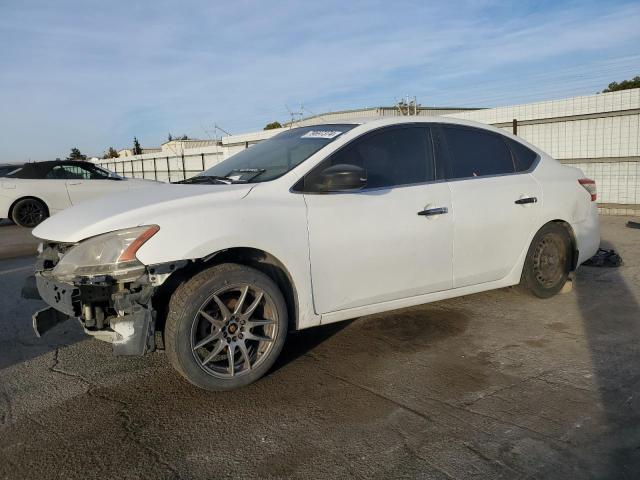 NISSAN SENTRA S 2014 white  gas 3N1AB7AP8EY294301 photo #1