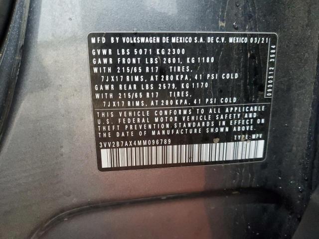 2021 VOLKSWAGEN TIGUAN - 3VV2B7AX4MM096789