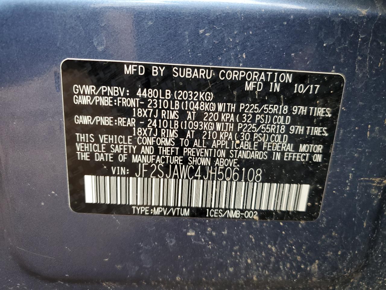 Lot #3024944444 2018 SUBARU FORESTER 2