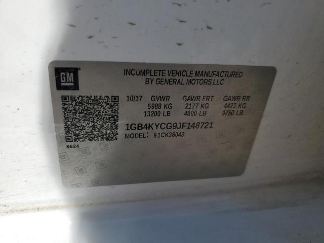 VIN 1GB4KYCG9JF148721 2018 CHEVROLET ALL MODELS no.12