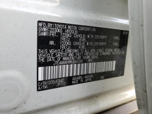 2021 TOYOTA VENZA LE - JTEAAAAH8MJ066268