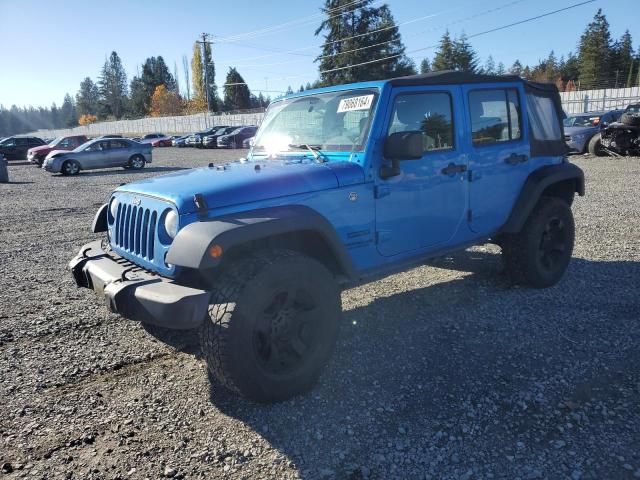 JEEP WRANGLER U 2016 blue  flexible fuel 1C4BJWDG2GL193356 photo #1