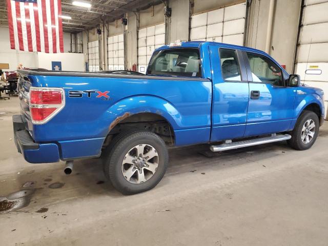 FORD F150 SUPER 2013 blue 4dr ext flexible fuel 1FTFX1EF0DFA46875 photo #4