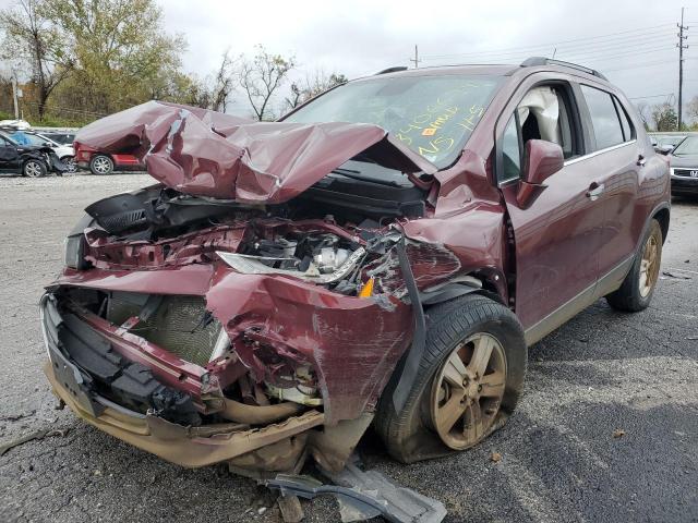 CHEVROLET TRAX 1LT 2017 maroon  gas 3GNCJLSB2HL149154 photo #1