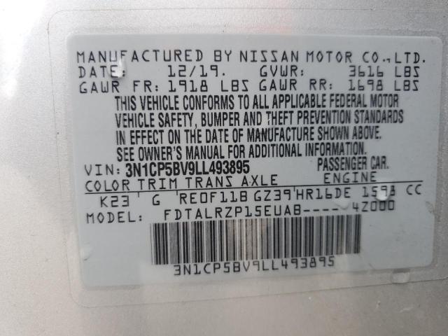 2020 NISSAN KICKS S - 3N1CP5BV9LL493895