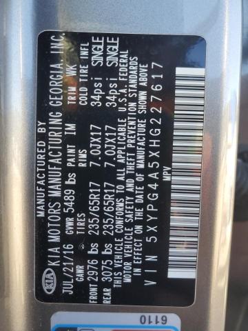 2017 KIA SORENTO LX - 5XYPG4A5XHG227617