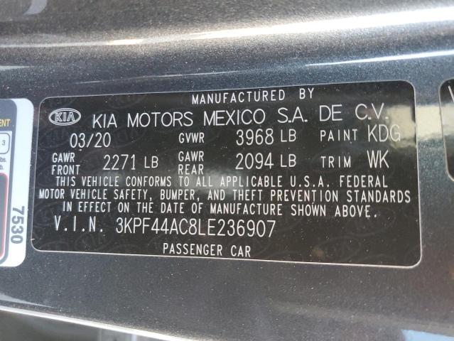 VIN 3KPF44AC8LE236907 2020 KIA FORTE no.13