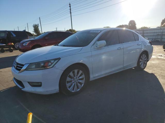 HONDA ACCORD EXL 2013 white sedan 4d gas 1HGCR2F8XDA175174 photo #1