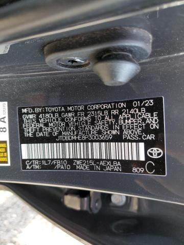 2023 TOYOTA COROLLA LE - JTDBDMHE8P3003659