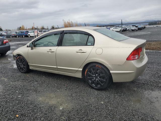 HONDA CIVIC LX 2008 gold  gas 1HGFA16578L111513 photo #3