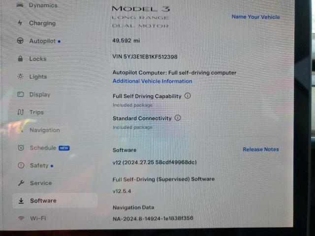 2019 TESLA MODEL 3 - 5YJ3E1EB1KF512398