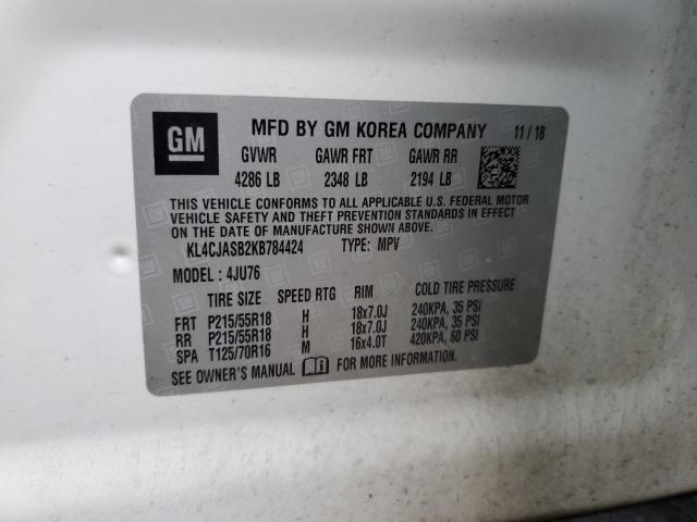 2019 BUICK ENCORE PRE - KL4CJASB2KB784424