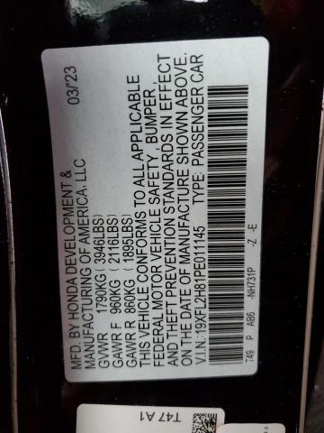 19XFL2H81PE011145 2023 HONDA CIVIC