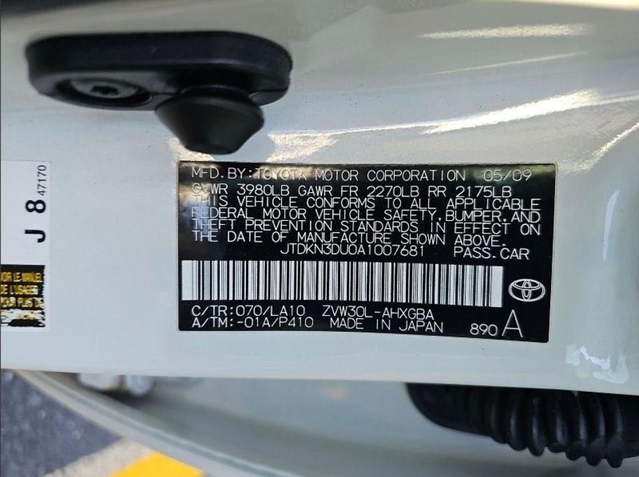 Lot #3004169940 2010 TOYOTA PRIUS