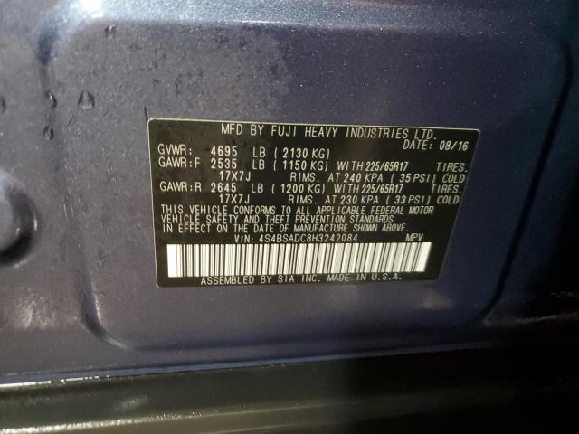 2017 SUBARU OUTBACK 2. - 4S4BSADC8H3242084